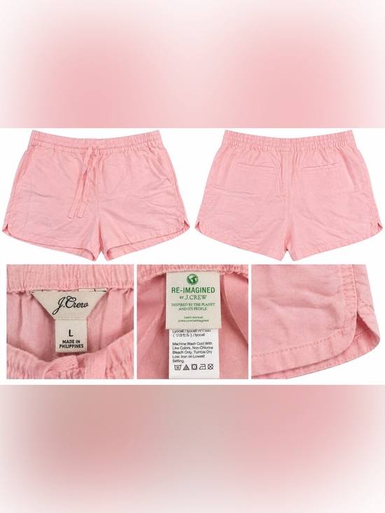 J. Crew Pants - J.Crew Re-Imagined Pink Lyocell Pull On Shorts Women’s L